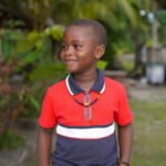 Parure enfant pierre naturelle LEO marron et violet