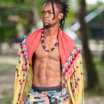 Parure homme INGI rouge et blanc