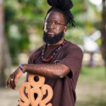 Parure homme pierre  naturelle MAXIM bleu et marron